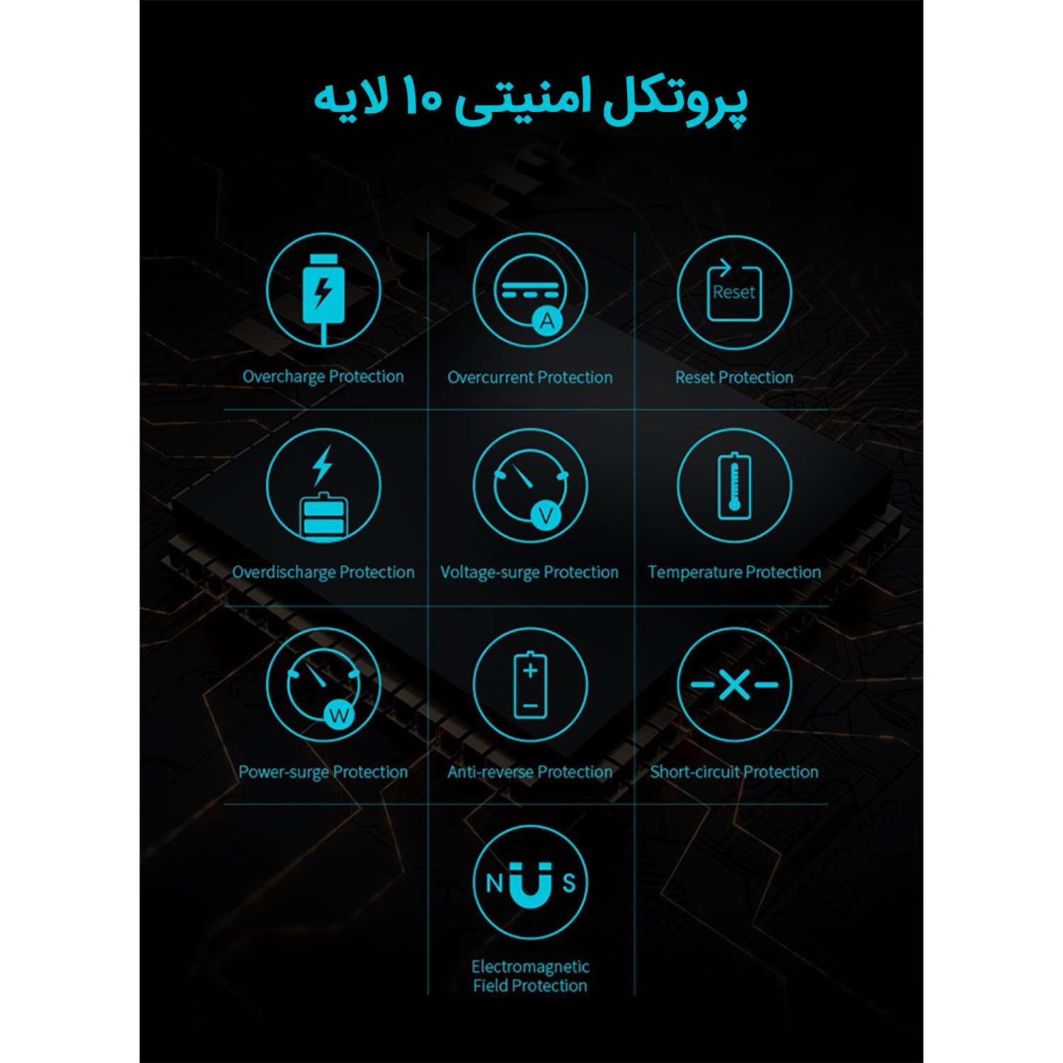 شارژر همراه روموس مدل آرس 10 ظرفیت 10000 میلی آمپر ساعت